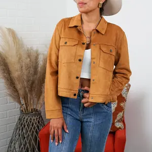 Lyssa Suede Trucker Jacket