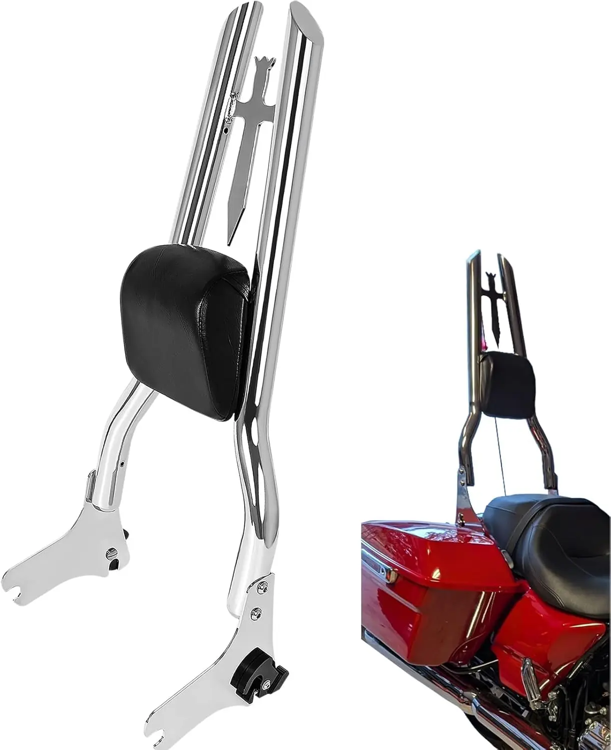 1997-2008 / 2009-2025 Touring Rear Passenger Backrest Sissy Bar for Harley Davidson Road King Street Road Glide Ultra Limited Electra CVO
