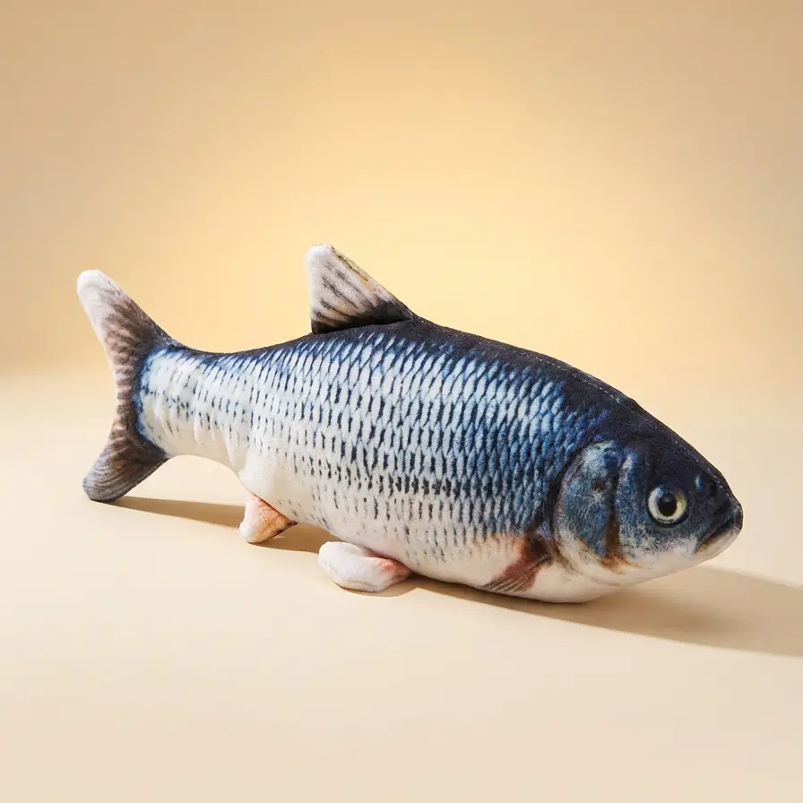 Flopping Fish Cat Toy — Electric Jumping Fish, Touch Activated