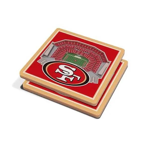 Football Fan Shop Officially Licensed NFL 3D StadiumViews Coasters - San Francisco 49ers Football Fan Shop Officially Licensed NFL 3D StadiumViews Coasters - San Francisco 49ers