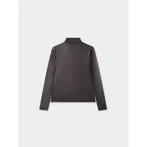 Shimmer Turtleneck-Black/Copper