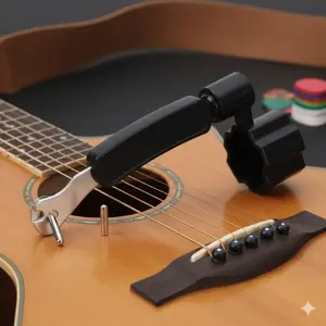 3-in-1 Guitar String Winder Cutter Puller Set: Non-Slip, Effortless Maintenance Tool for Quick String Changes, Rust & Cut Protection. Universal Instrument Accessory for Bass, Ukulele, Camping & Dorm Room.