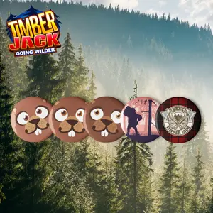 Timber Jack Going Wilder Set of Pin Buttons