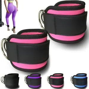 Ankle Strap(Pair) for  Machine, Ankle Cuff for Kickbacks,  Extensions, Lower  Exercises, Glute Workouts, Booty  Abductors Exercise, for Home & Gym