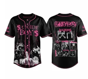 Full Print Suicideboiz Baseball Baseball Jersey Jersey, Suicideboi G59 Jersey Shirt, Vintage Casual Unisex Jersey Shirt for Men & Women, Baseball Jersey for Men and Women, Baseball Jersey Style