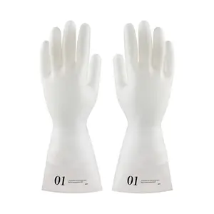 Extra Long Thick Nitrile Glossy Printed Household Dishwashing Acid and Alkali Resistant Non-Slip Tear-Resistant Latex Labor Protection Gloves, Nitrile Gloves, Rubber Gloves Cleaning