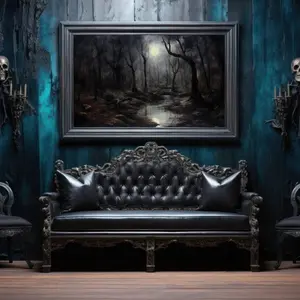 Spooky Halloween Wall Art – Gothic Horror Gallery Prints, Dark Halloween Decor, Unframed