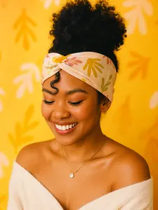 Blush Meadow Bloom | Headband + Scrunchie Duo – Soft Twist Headband with Matching Scrunchie, Handmade Hair Accessories Gift Set for Women