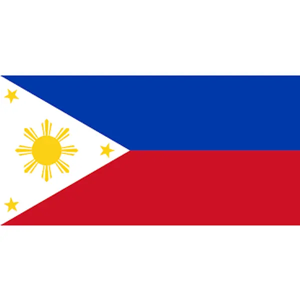 Flag It Vinyl Car Decals Philippines Sticker 2.5" x 4" Vinyl Decal with Flag Design and Yellow Stars