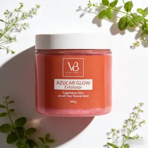 Vivant Beauty Azucar Glow Sugar Scrub - Gentle Exfoliator for Natural Glow & Smooth Skin 100g - Infused with Natural Sugar Granules for Radiant Skin