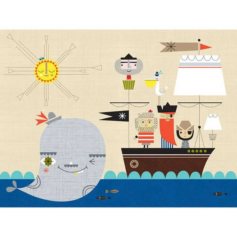 Oopsy Daisy\'s Redbeard & Crew Canvas Wall Art, 24x18 Decor Print