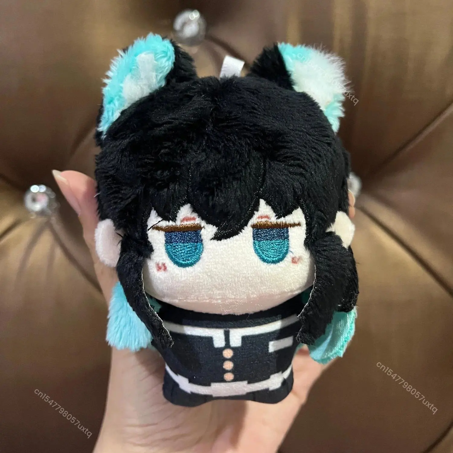 Demon Slayer Tokitou Muichiro Plush Toy Lovely Keychain Cute Stuffed Figure Doll Pendant Anime Cartoon Collection Gift For Fans