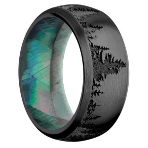 Zirconium + Satin , Satin Finish + Black Mother of Pearl