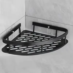 High quality corner shower rack, no drilling required wall mounted bathroom shelf organizer, efficient drying, durable metal bathroom items, bathroom organizer and storage