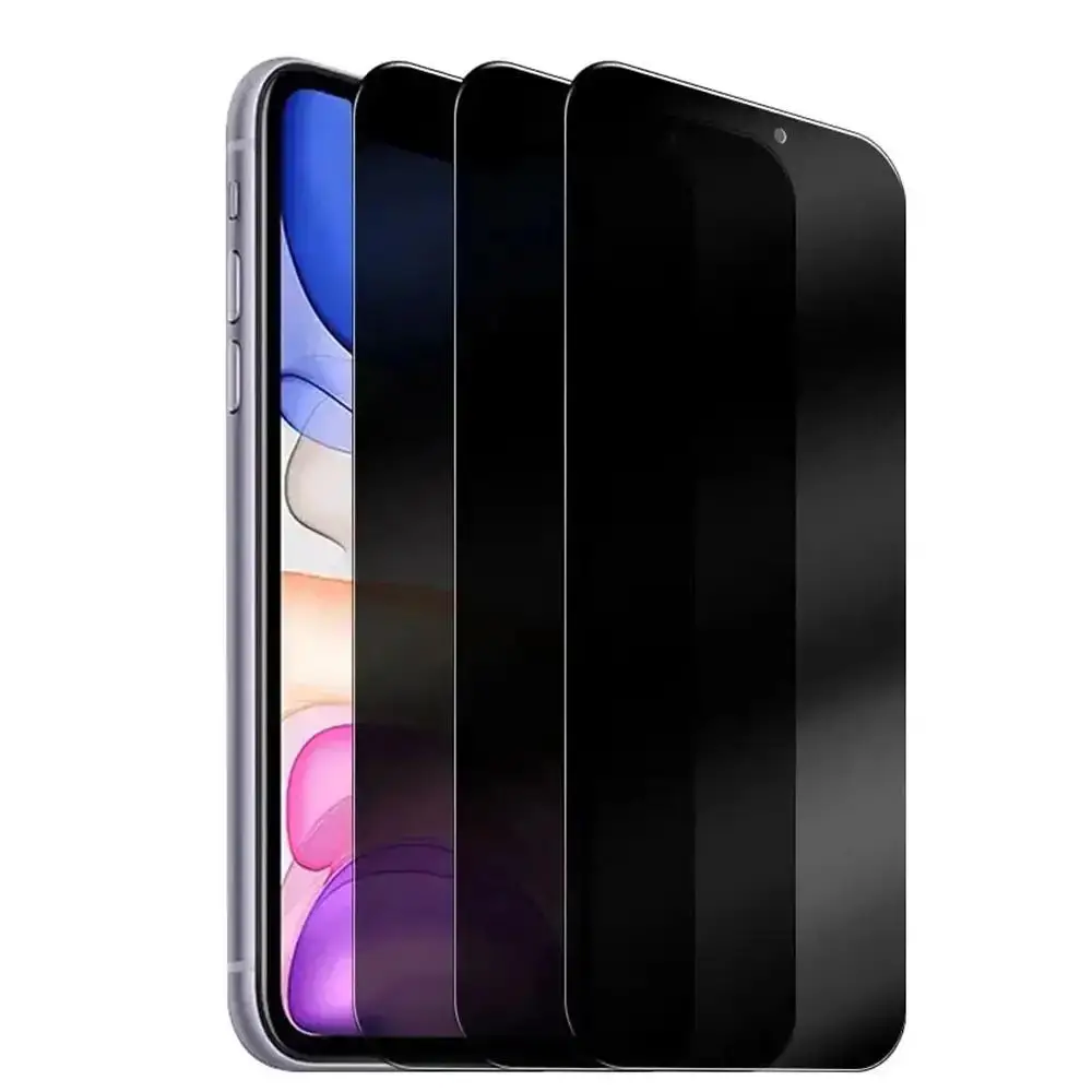 Summer Tempered Glass Phone Screen Protector for iPhone 14 Plus/13 Mini/12/11 Pro/X/XR/XS MAX, 3pcs Tempered Glass Privacy Phone Screen Protective Fil