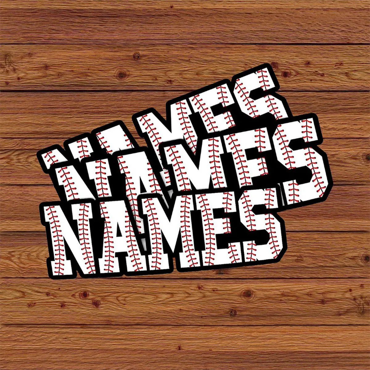 Personalized Name Baseball Sticker Baseball Helmet Decal, Baseball Team gift,  3" Waterproof Sticker for Book Laptop Water Bottle