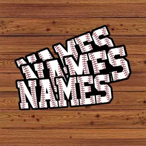 Personalized Name Baseball Sticker Baseball Helmet Decal, Baseball Team gift,  3" Waterproof Sticker for Book Laptop Water Bottle