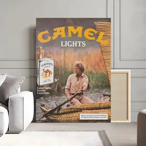 vintage camel cigarettee Poster Wall art print art for living room bedroom bar parlor home decor gift