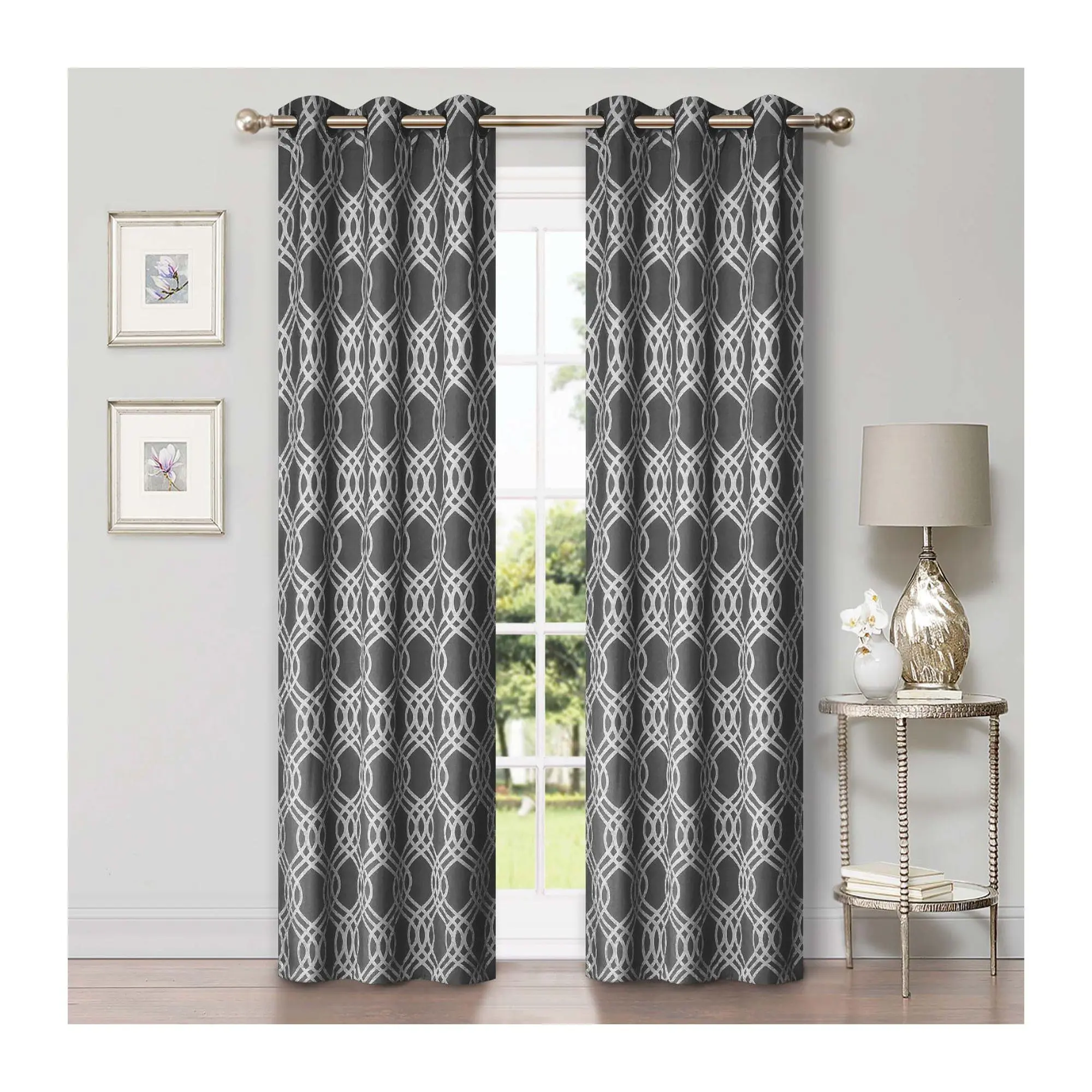 Superior Set of 2 Room Darkening Blackout Curtains, 42X108