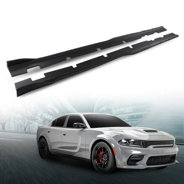 Matte Black Fit For 2015-2023 Dodge Charger Widebody Side Skirts
