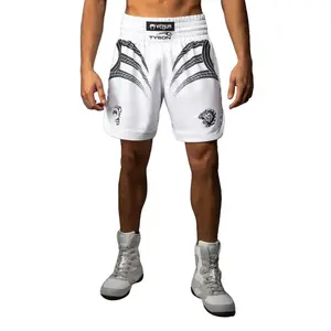 Venum x Mike Tyson Tiger Boxing Shorts - Optical White/Deep Black