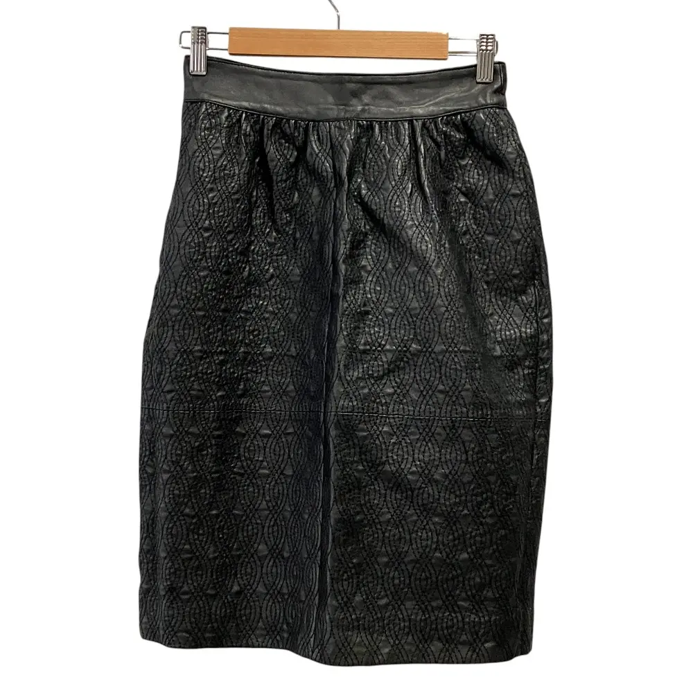 Pre-owned FENDI Lambskin Small Leather Goods Lamb Leather Skirt
