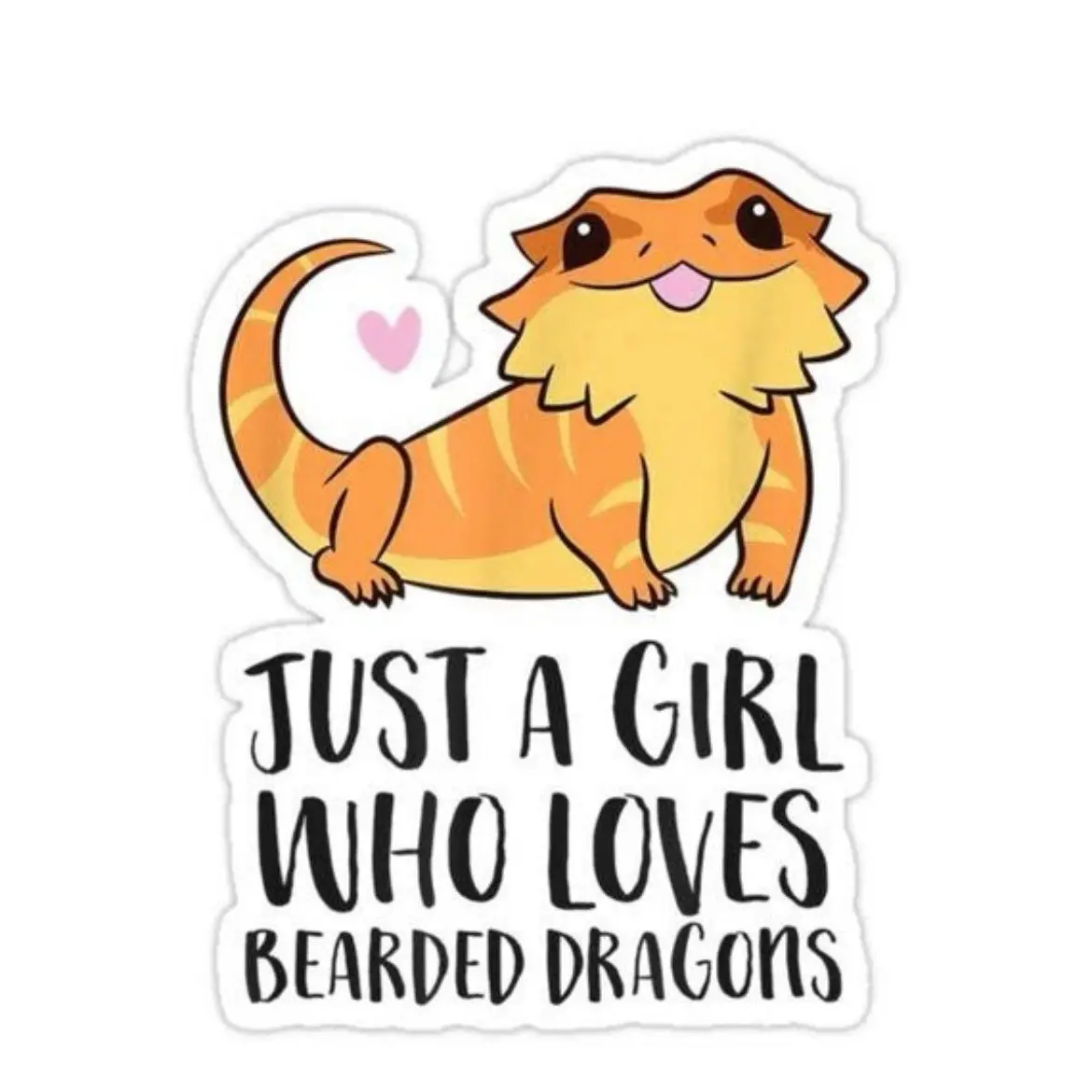 Bearded Dragon Vinyl Sticker Bearded Dragon Vinyl Sticker