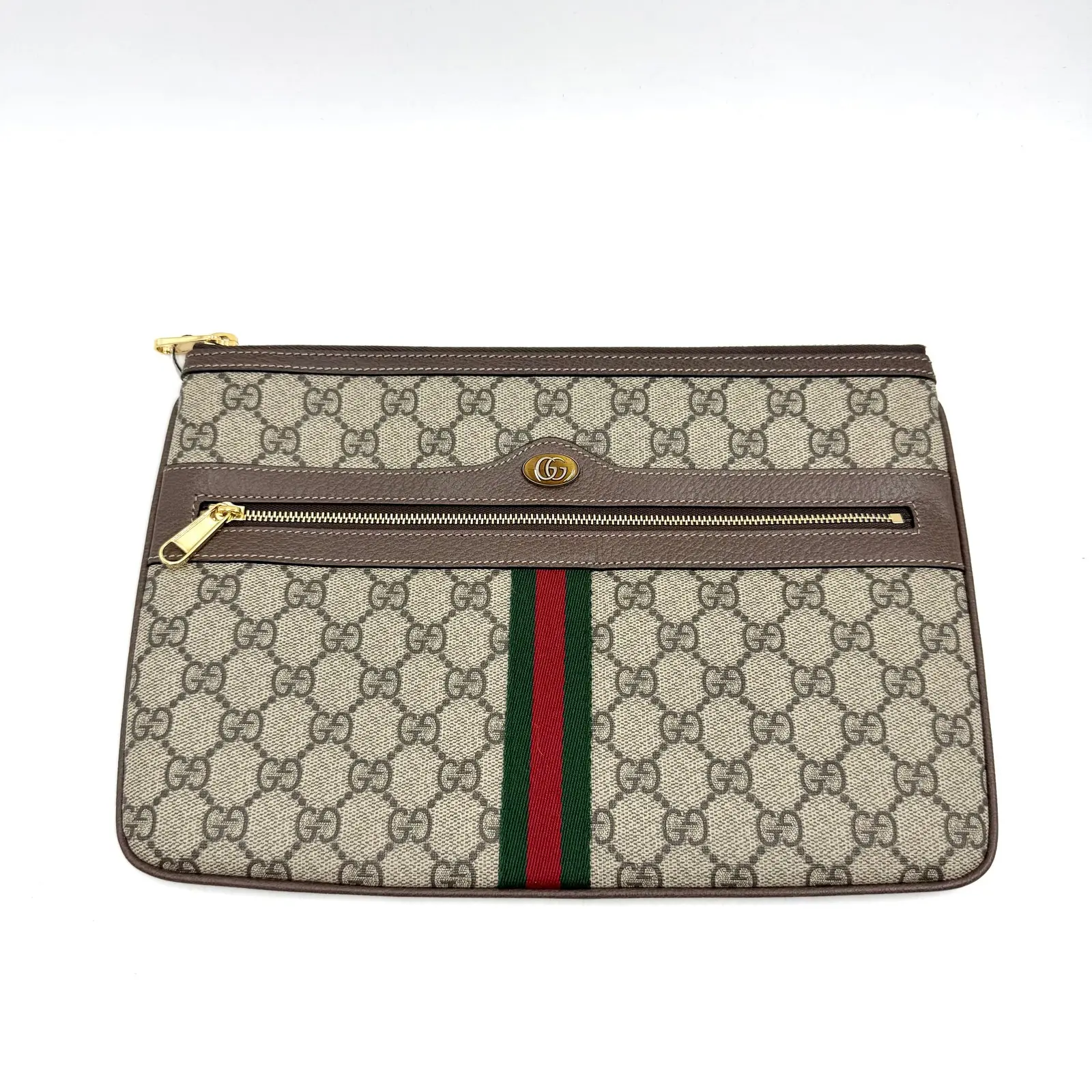 Pre-owned GUCCI AS SHOWN Clutches & Wristlets HZ 3110 Ophidia GG Supreme Canvas Pouch Clutch 26.04.10