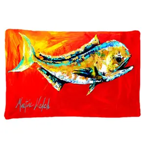Carolines Treasures  20.5 x 30 in. Danny Dolphin Fish Moisture Wicking Fabric Standard Pillow Case