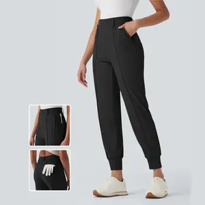 Halara High Waisted Pockets Quick Dry Golf Joggers-Golf Tee Pocket-UPF40+