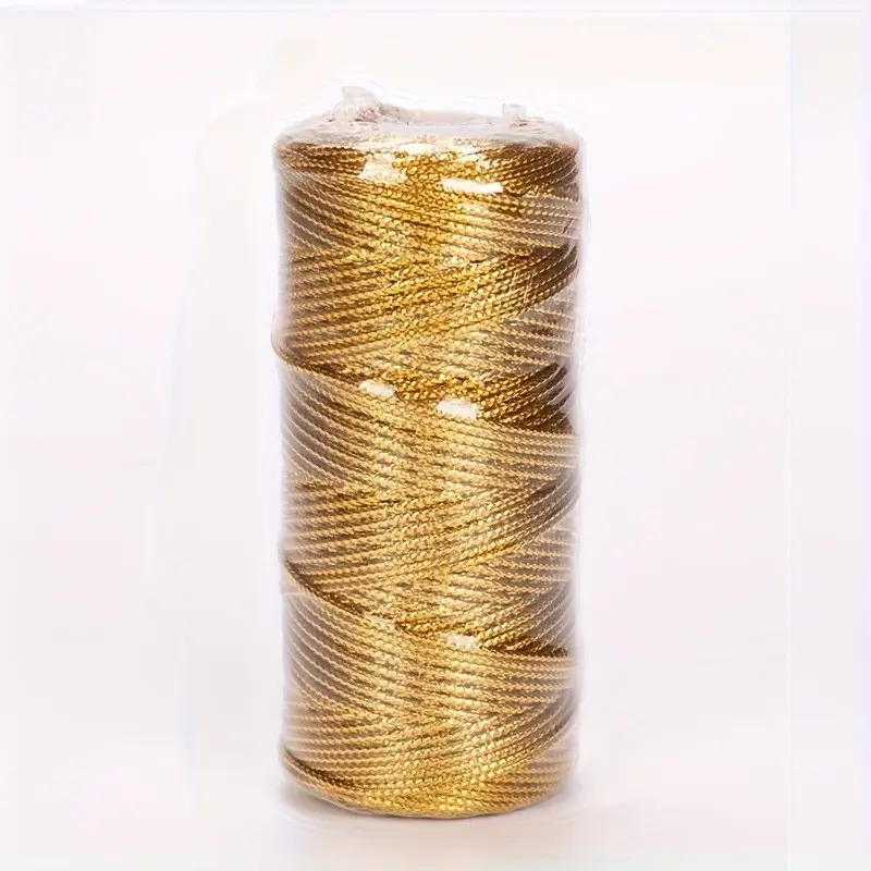 328 Feet Decorative Cord, 1.5mm Metal Decoration Rope for Gift Wrapping, DIY Crafts & Wedding Decorations, Gift For Friends, Gift Wrapping Supplies