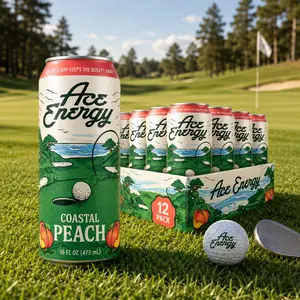 Ace Energy Drink for Golfers, Caffeinated Beverage for Golf Performance Boost