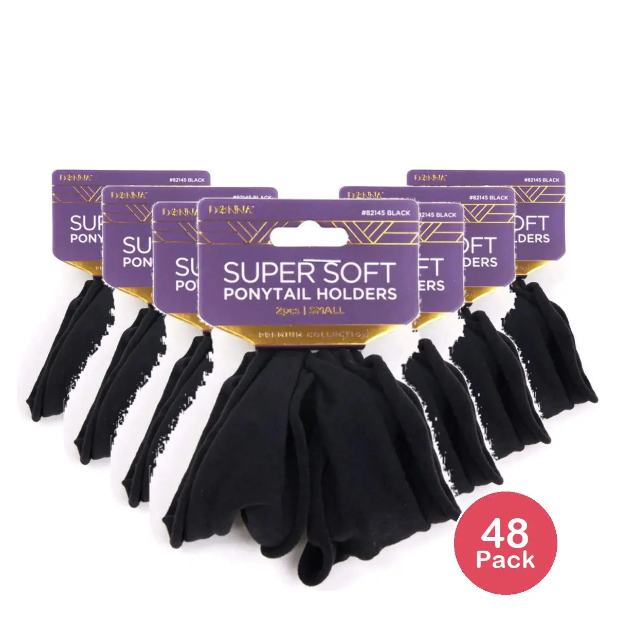 Donna Super Soft Ponytail Holders (Pack of 48)