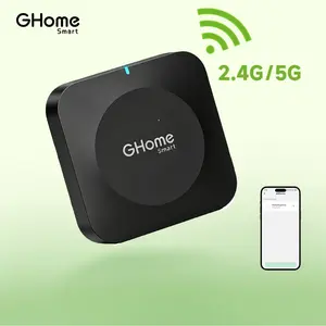 GHome Smart G2B WiFi Gateway for Bluetooth Smart Locks, Compatible with GHome & Tuya App, WiFi Bridge & Hub for Remote Access, Remote Unlock, Alexa & Google Home, 2.4GHz & 5GHz WiFi, Easy to Set | Upgraded Door Lock with Remote Access,Dealsforyou