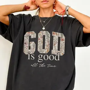 God Is Good Christian Shirt For Women, Faith Religious Graphic T-Shirt, Comfortable Soft Fabric Bible Verse Tee, Inspirational Christian Apparel, Church Worship Shirt, Birthday Christmas Gift