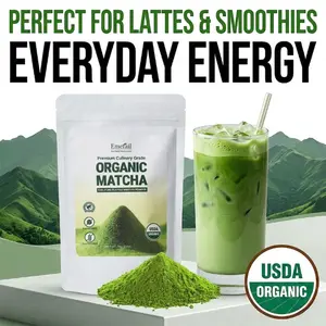 Emerail Organic Matcha Green Tea Powder | Premium Culinary Grade for Iced Lattes, Smoothies & Baking | USDA Certified Pure Authentic Matcha | Metabolism Support & Smooth Energy Boost | Rich in Antioxidants & L-Theanine for Daily Routine