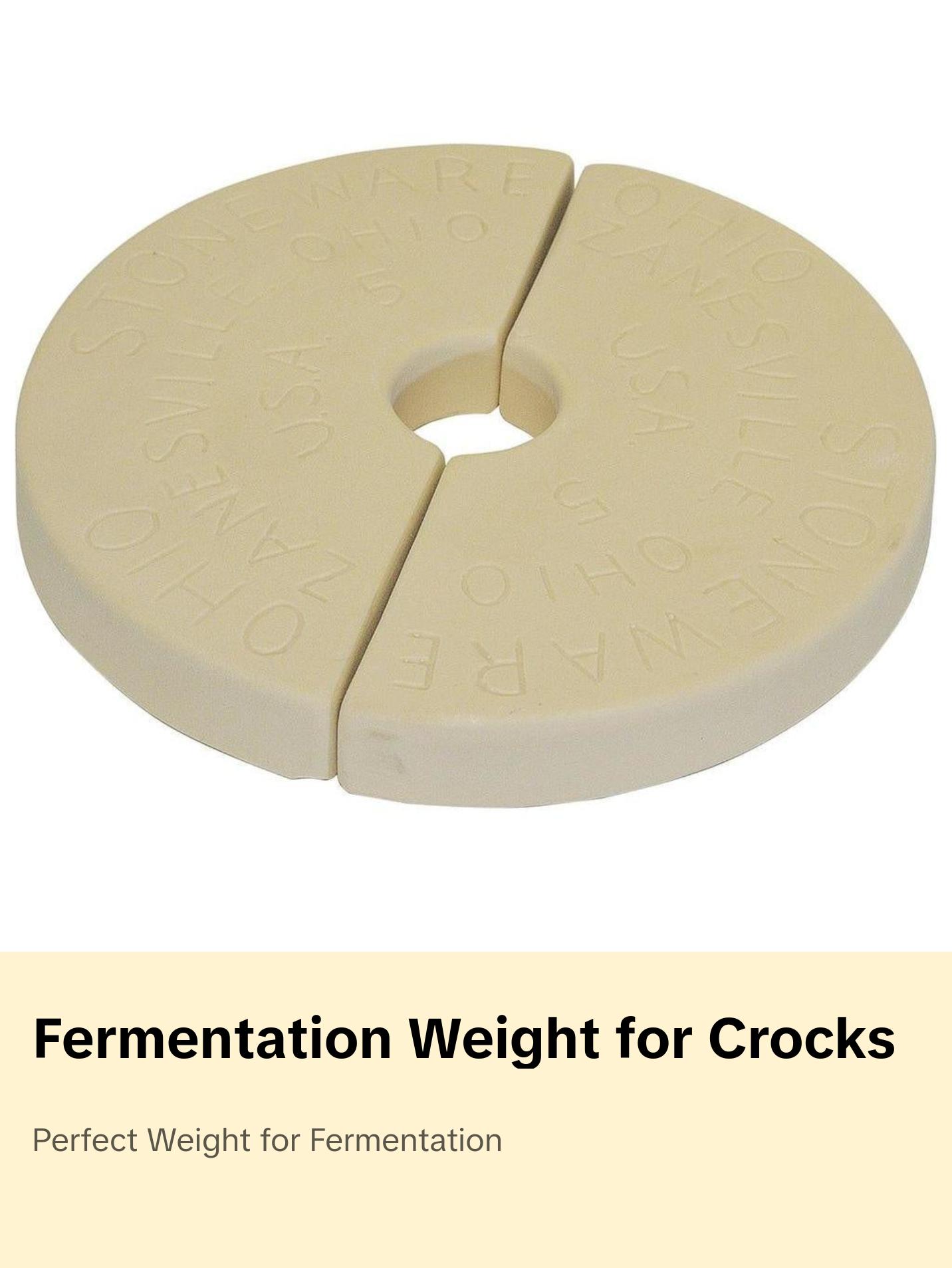 Ohio Stoneware Fermentation Weight for 2 gallon Crock - TikTok Shop