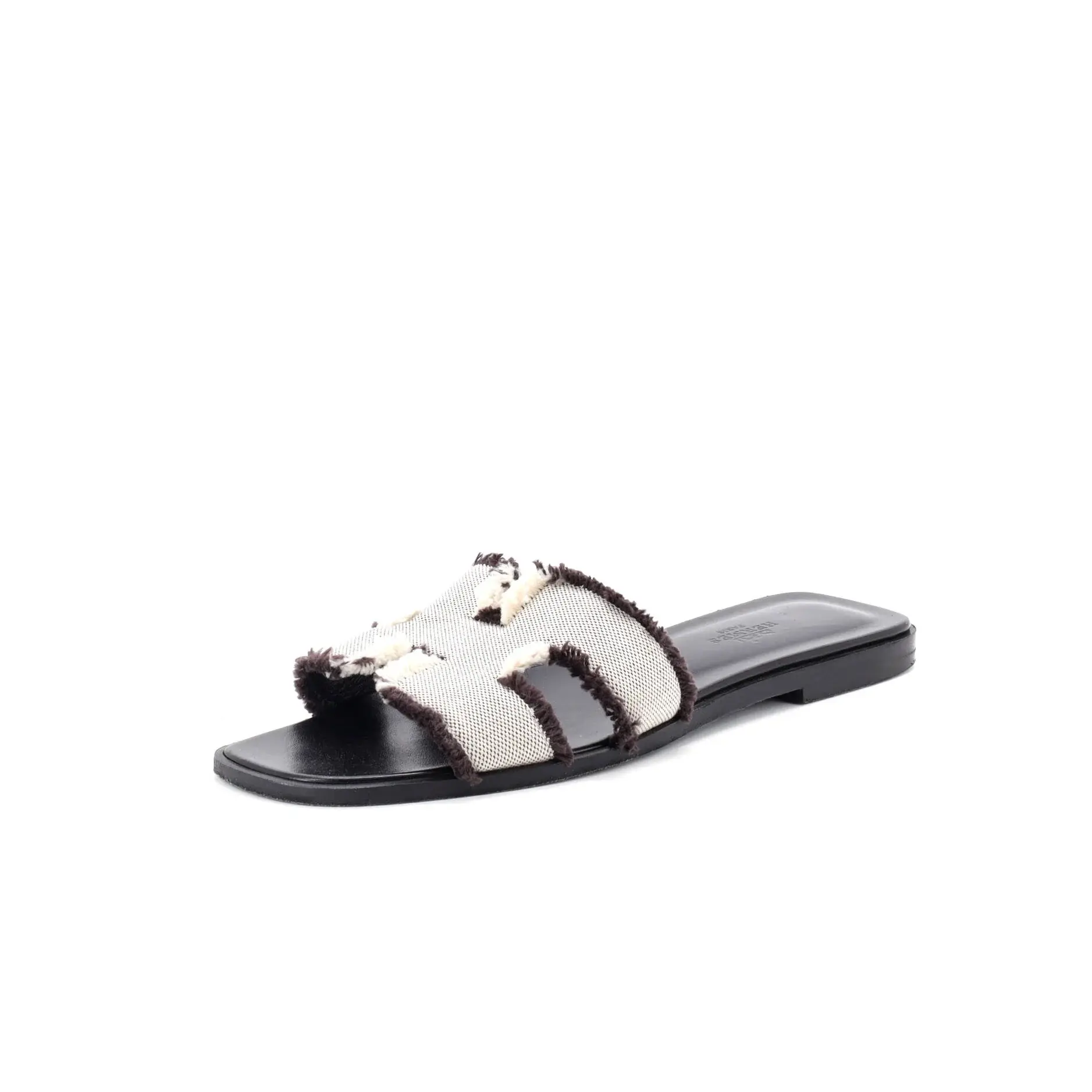 Pre-owned Hermes Women's Oran Sandals Canvas by Rebag