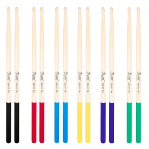 Wooden Drum Stick, 12 Pairs/set Anti-slip Drum Stick, Drum Sticks for Drum Enthusiasts, Musical Instruments & Accessories