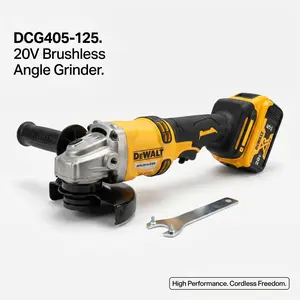DCG405 Angle Grinder 20V Platform With M14 Spindle And 125Mm Cutting Wheel Guard Large Yellow and Black Tool Organizer tool kit set safety wire pliers Heavy-Duty Wall Mount tool Holder