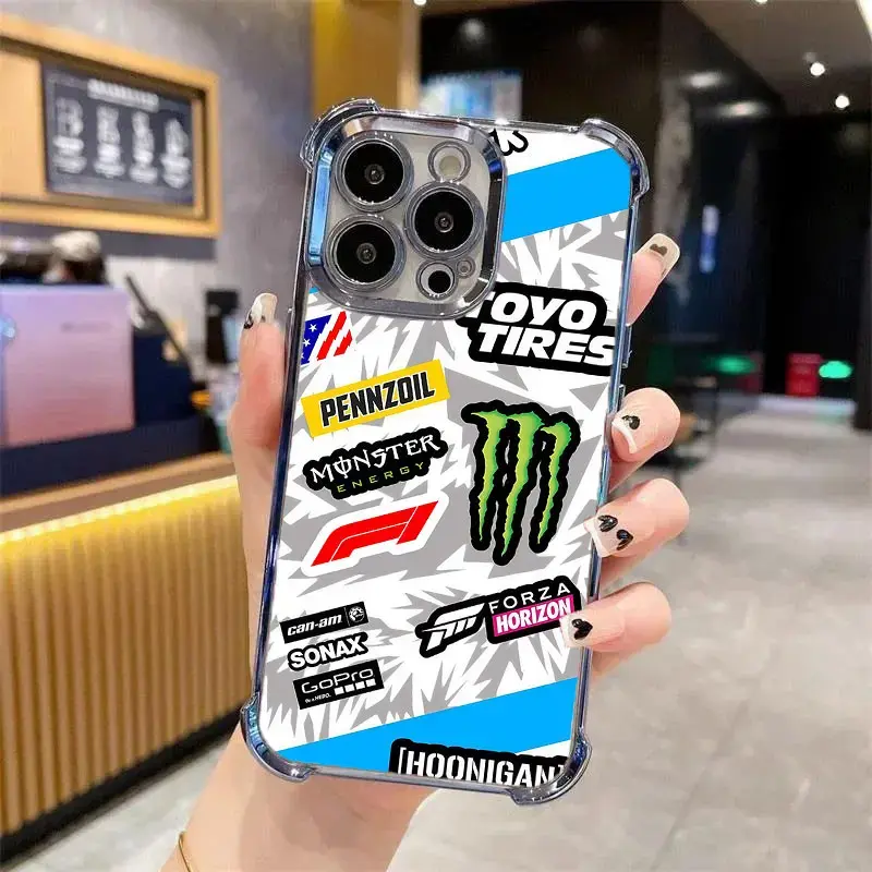 MZ.PP Phone Case – Quad Cushion Drop Protection Design | Durable TPU Shockproof Anti-Fall Protective Cover for iPhone 11–17 | Heavy-Duty Everyday Phone Protection
