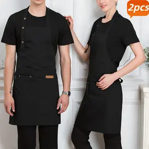 Unisex Apron Set of 2, Adjustable with 3 Pockets, Ideal for Cooking, Baking, BBQ, Handmade Crafts, Versatile Kitchen Wear, Kitchen Cooking Aprons
