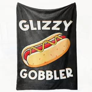 Soft Sofa Blanket Flannel Hot Dog Glizzy Gobbler Number One Gladiator Ultra Comfy Dr for Home