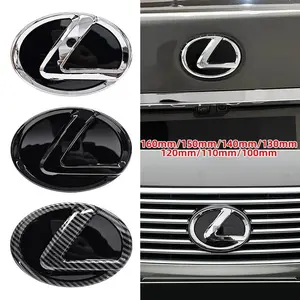 100/110/120/130/140/150/160mm Car Rear Trunk Emblem Front Grille Logo For Lexus ES RX NX LS UX LM LX GX LC RZ IS CT GS RC HS SC