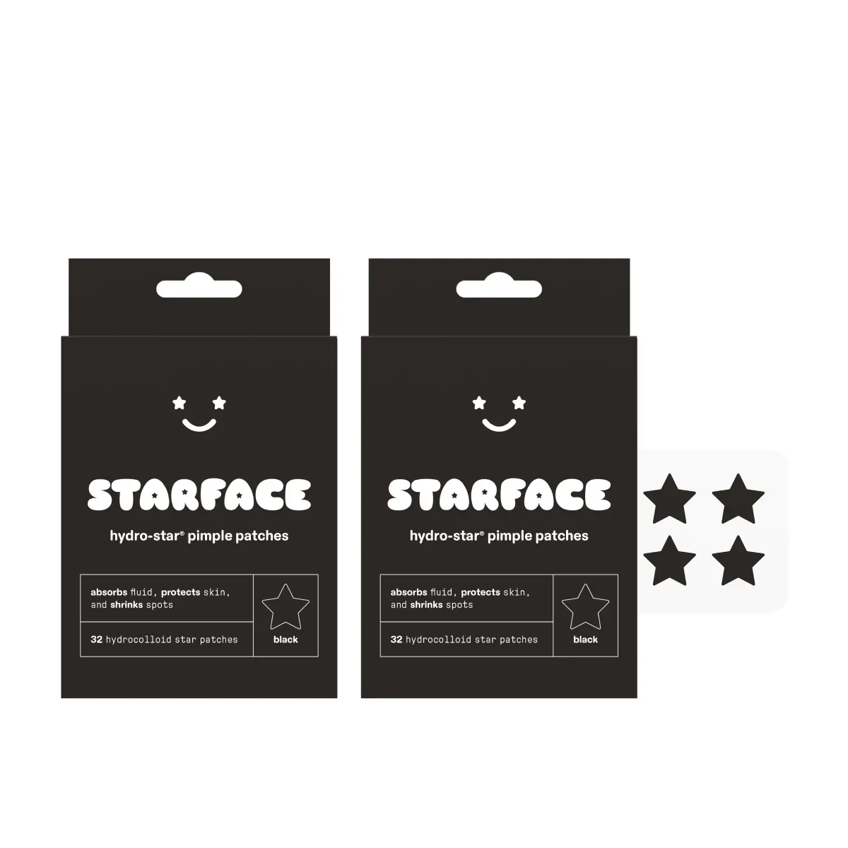 Starface Hydro-Star Black Pimple Patch 2-Pack Refill, 64ct Starface Hydro-Star Black Pimple Patch 2-Pack Refill, 64ct