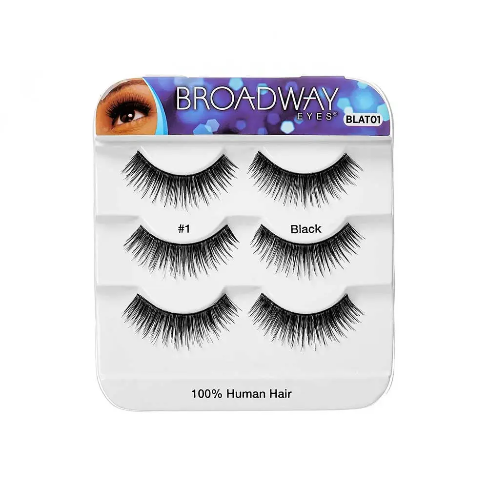 Broadway 100% Human Hair Strip Lashes Trio Pack