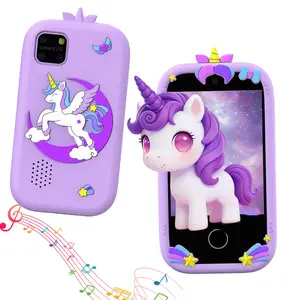 Kids Smart Toy Phone 2.8-Inch Touchscreen  ，Dual Camera ，with Multiple Games ，Music Player + ABC Learning Functions ，Educational Toddler Phone, Top Christmas & Birthday Gifts for 3-12 Years Old Boys & Girls