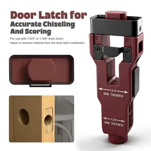 Door Latch Slotting Tool, Precision Line Marking Chisel Kit, Fits 1-3/8 Inch or 1-3/4 Inch Thick Wood Doors, Door Hardware Accessory
