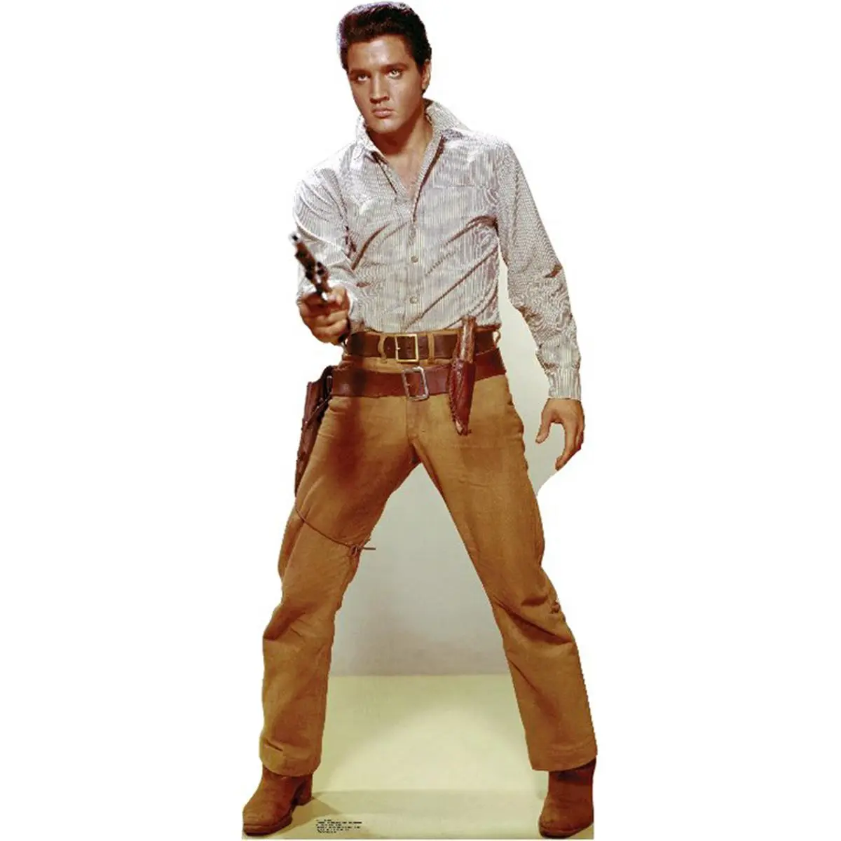 212 MAIN Advanced Graphics Life-Size Elvis Gunfighter Mountable Cardboard Cutout - 73" x 31" Sound-Activated Talking Whimsical Home Decor, Room Accent, Decorations Supplies