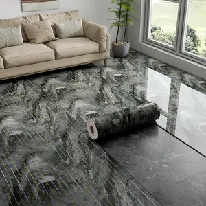 Self-Adhesive Waterproof Tile Wall Stickers, Moisture Resistant & Moldproof, Thickened Decorative Marble Wallpaper Roll for Living Room TV Background Decoration